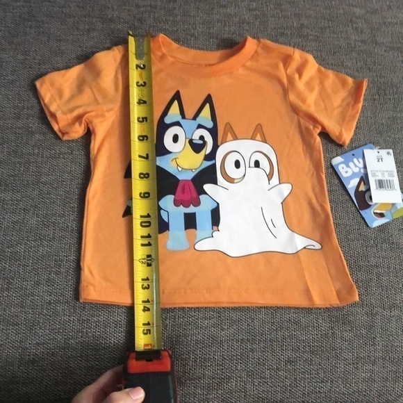 Moose Toddler Boys Bluey Halloween Bingo Short Sleeve T-Shirt Orange 2T - Picture 10 of 11